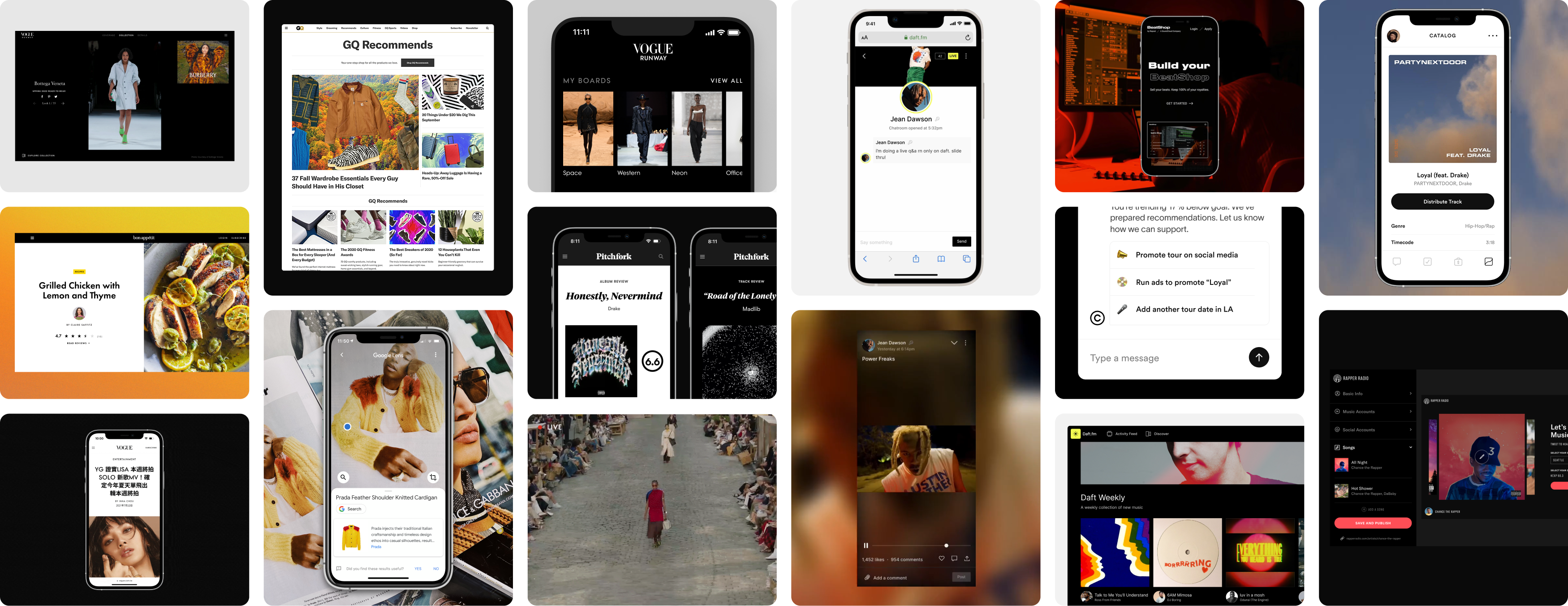 Selected work samples